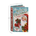 thumbnail image 4 of Mr. Christmas 8.5" Vintage Decorative Santa with Present Book, Blue, 4 of 5
