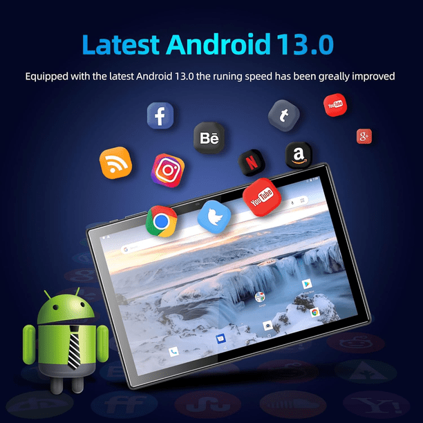 BYYBUO Smartpad A10 Tablet 10.1 inch Android 13 Tablets, 4 RAM