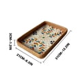 thumbnail image 2 of Rattan Woven Seashell Decorative Storage Tray for Living Room, Picnic, Coffee Table, and Dining Room, 2 of 5