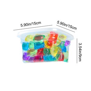 Vwrxbz Laundry Detergent Pods Stain and Grease Remover with Color Protecting and Softening Laundry Gel 400ml 50 Count