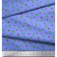 thumbnail image 3 of Soimoi Poly Georgette Fabric Heart & Pizza Slice Food Print Fabric by The Yard 52 Inch Wide, 3 of 3