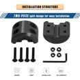 thumbnail image 2 of ORUYROP Winch Cable Hook Stopper, Silicone Rubber Stopper Protects Synthetic Winch Rope, Towing Hook, Cable Line for ATV UTV, Black, 2 of 6