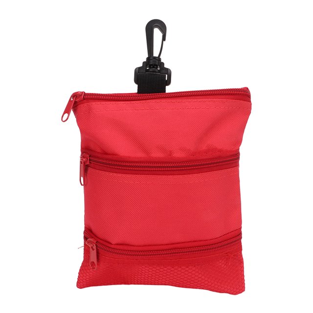 Porte-Tee, Clip en Tissu multi-Usage Pratique Sac à Tee Durable pour Femme Homme pour Cour Rouge