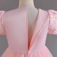 thumbnail image 4 of Penkiiy Robe Sans Manches Brodée en Maille pour Filles, Robe de Princesse, Robe d'Été Rose 2023, 4 of 9