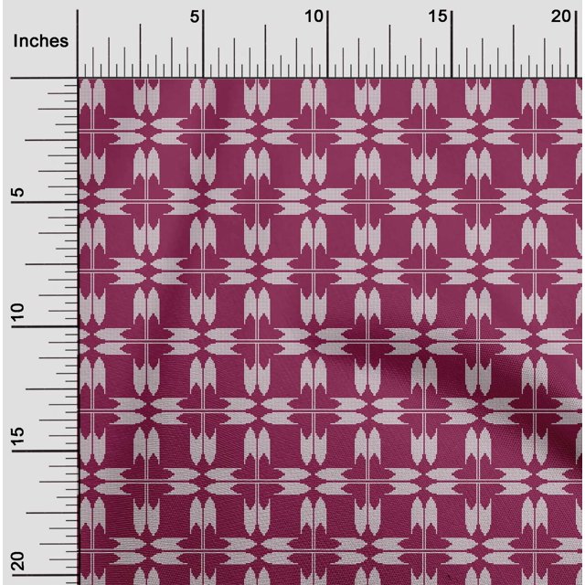 oneOone Polyester Lycra Fabric Arrow Sign Kasuri Print Fabric BTY 56 Inch Wide