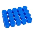 thumbnail image 1 of Baohd 20 Pieces/Set Car Wheel Hub Screw Cap Detachable Decorative Replacement 16mm Hexagonal Universal Tire Screws Guard Blue, 1 of 1
