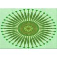 thumbnail image 1 of Ahgly Company Machine Washable Indoor Rectangle Transitional Light Green Area Rugs, 4' x 6', 1 of 7
