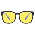thumbnail image 4 of Blue Light Blocking Glasses Stylish Black Rectangle Frame Vintage Stylish Computer Reading Glasses for Women Men Yellow Lens, 4 of 8