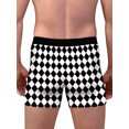 thumbnail image 4 of FAROOT Men? s Underpants Cartoon Patterns Print Middle Waist Boxer Briefs, 4 of 7
