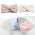 thumbnail image 2 of 2PCS Girls Headbands Cute Ultra Soft Knitting Plush Headbands Turban Headbands, 2 of 10