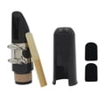 thumbnail image 4 of pitrice 1 Set Clarinet Mouthpiece Kit with Ligature Saxophone Good Sound Reed Clip Fastener Cushions Clamp for Beginner, 4 of 8