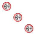 thumbnail image 1 of Ruiboury Mobile Phone Game Joystick Practical Screen Sucker Rocker Gamepad Button Controller Assist Joypad Gaming Supplies Red 3Set, 1 of 6
