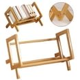 thumbnail image 1 of TASTAN Magazine Holder, Bamboo Desktop Bookshelf - Retro Tilting Magazine Holder | Sturdy Storage Rack for Books/Files | Space-Saving Office Organizer, Office Organizer, Khaki, 1 of 7