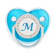 thumbnail image 1 of XZNGL Pacifier Clips Baby Girl Baby Pacifier 26 Letter Name Initials Clip Silicone Baby Pacifier Golden Shiny Newborn Pacifier Silicone Pacifier Clip, 1 of 3
