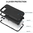 thumbnail image 2 of [PST] iPhone Xs Max Hard Case, Anti-Drop Triple 3 Layers Shockproof Heavy Duty Defender Hard Case Cover, 2 of 3