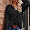 thumbnail image 4 of Pull Tricoté, Pull Femme Manches Longues Pull Femme Col en V Pull Tricoté Véritable Excellence, 4 of 5