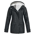 thumbnail image 1 of Spring Military Full-Zip Removable Hooded Cotton Mid-Long Parka Jacket Coat for Women, 1 of 3