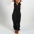 thumbnail image 1 of Combinaison à Manches Longues pour Femmes Combinaison à Capuche à Manches Longues Pyjama Décontracté d'Hiver Chaud Combinaison de Nuit Combinaisons d'Automne pour Femmes en Liquidation, 1 of 6