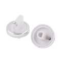 thumbnail image 1 of Unique Bargains 2 Pcs Boutons de Four en Plastique pour Chauffe-Eau Ton Argent Blanc, 1 of 2