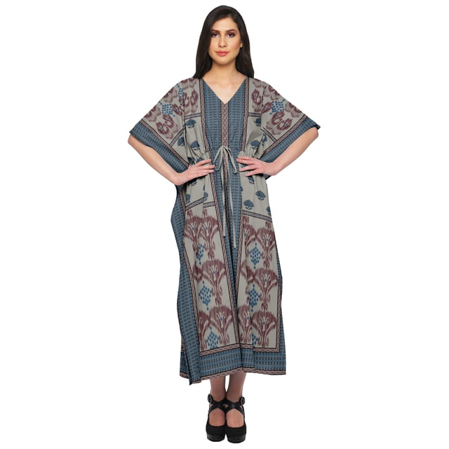 Moomaya Caftan pour Dames Tenue de Détente des Fêtes Robe Maxi Robes Africaines pour Femmes