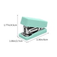 thumbnail image 3 of Chmadoxn Home Office Furniture Macaron Color 12 Small Stapler Office Effortless Binding Mini Stapler Student Portable Stapler ABS stapler, 3 of 6