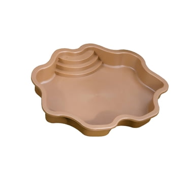 GROWTH TANK Reptile Water Dish Reptile Feeding Dish for Bearded Dragons Turtle Tortoises Light brown
