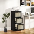thumbnail image 2 of HOMCOM 3 Drawer File Cabinet Lockable Filing Cabinet for A4 Letter Black, 2 of 10