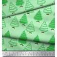 thumbnail image 2 of Soimoi Rayon Fabric Christmas Tree Block Print Fabric by The Yard 56 Inch Wide, 2 of 3