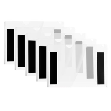 Unique Bargains 8 1/2'' x 11'' Magnetic Sign Holder, 5 Pcs Magnetic Frames Clear Plastic Paper Holder with Magnet Borders for Document