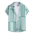 thumbnail image 1 of Cameland Chemise Décontractée à Manches Courtes pour Homme Style Hawaïen de Vacances Blouse T-Shirt, 1 of 9