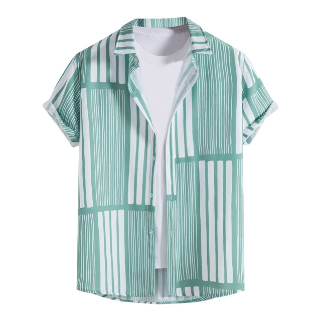 Cameland Chemise Décontractée à Manches Courtes pour Homme Style Hawaïen de Vacances Blouse T-Shirt