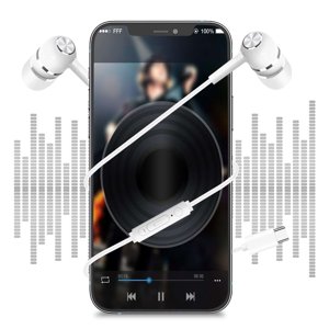 WIFKLSIIPG Earphones in Ear Headphones with Microphone TYPE C Wired Earbuds for Ios and Android Smartphones Laptops Mp3 Gaming Walkman