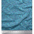 thumbnail image 1 of Soimoi Viscose Chiffon Fabric Cross Sign,Triangle & Toucan Bird Decor Fabric Printed Yard 42 Inch Wide, 1 of 3