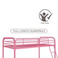 thumbnail image 3 of DHP Dusty Metal Bunk Bed, Pink, 3 of 8