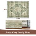 thumbnail image 2 of -Area Rug X Rugs for Living Room- Machine Washable Rug-Soft Living Room Rug-Vintage Non Slip Carpet-Rugs for Bedrooms Dining Room Living Room Office, 2 of 7