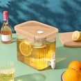 thumbnail image 1 of Dvkptbk 3.5L Large Capacity Plastic Beverage Dispenser, Beverage Dispenser with Faucet Ice Lemonade Container with Lid, Fruit Teapot Lemonade Milk Bucket Drink Kettle Kitchen Gadgets on Clearance, 1 of 9