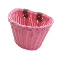 thumbnail image 2 of Almencla Kids Bike Basket Front Handlebar Basket Handwoven Multi Purpose Fits Most Bikes Pink, 2 of 8