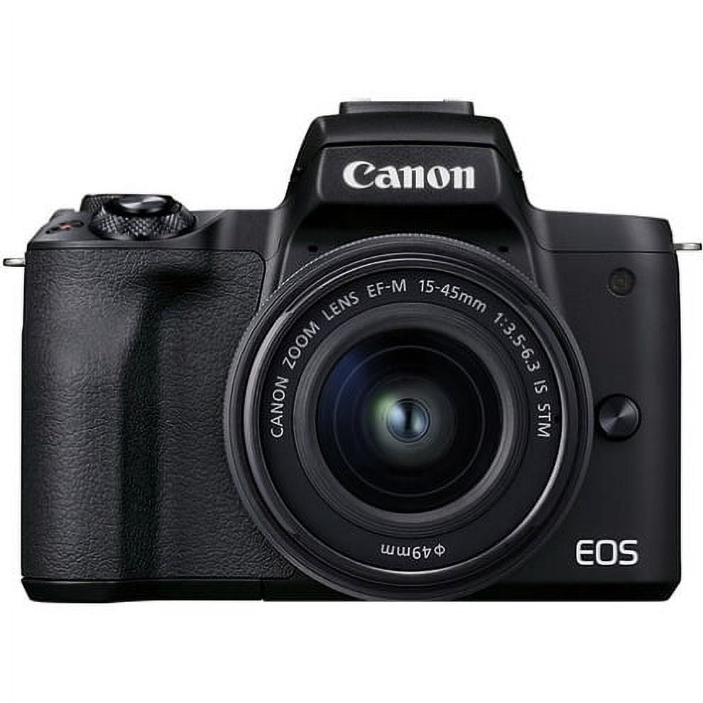 Canon EOS M50 本体&レンズ バッテリー2個・レンズガード付き Canon EOS M50 Mark II Mirrorless Camera with 15-45mm Lens, 24.1MP