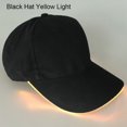 thumbnail image 1 of Fashion Unisex Solid Color LED Luminous Baseball Hat Christmas Party Peaked Cap, 1 of 10