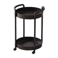 thumbnail image 2 of Mobile Storage Cart with Wheels | Rolling Side Table or Bedside Shelf | Portable Utility Cart for Living Room, Bedroom, Office or Study | Small Plastic Organizer Cart for Holding Books,, 2 of 6