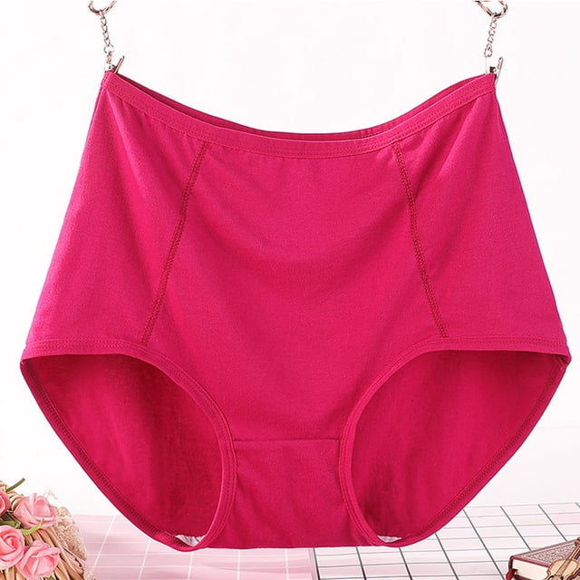 Culottes Taille Haute Anti-Fuite en Coton pour Femmes Grande Taille