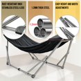 thumbnail image 4 of Tranquillo Hamac Double avec Support Capacité de 550 Lb Hamac Double en Acier Inoxydable avec Barre d'Étalement/support de Hamac Robuste et Flexible Portable, Extérieur Intérieur, Rouge, 4 of 5
