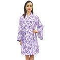 thumbnail image 1 of Bimba Kimono Imprimé Feuille pour Femmes Robe Manches Longues en Coton Popeline - 14, 1 of 1