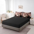 thumbnail image 4 of Drum Kit Bed in a Bag King Size Comforter Set 7 Pieces,Musical Instruments Bedding Sets Modern Rock Sheet Set with Comforter,Pop Music Hip Hop Hipster Bed Set, 4 of 6