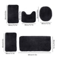 thumbnail image 3 of EQWLJWE Bathroom Rug Set 5 Piece, Microfiber Plush Bath Mat Sets, Super Absorbent Bath Mats for Bathroom,Non-Slip & Washable Bathroom Rugs,Dry Quickly Bath Rugs, Purple Bathroom Rug Set, 3 of 7
