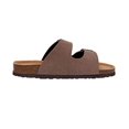 thumbnail image 1 of cUSHIONAIRE Womens, Lane Slide Sandals Brown 8 M, 1 of 4