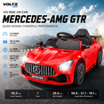 thumbnail image 2 of VOLTZ TOYS Licensed Mercedes-Benz AMG GTR 12V Kids Ride On Car - Electric Sports Car with Remote Control, LED Lights & Music - Red, 2 of 8