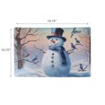 thumbnail image 2 of Plastic Placemat Blue Jay and Snowman - Set of 12, 2 of 3