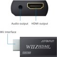 thumbnail image 4 of XINQIHANG Wii to HDMI Converter WII2HDMI Wii Signal to HDMI Support 720P 1080P 3.5MM Audio HD Video Output Adapter with 1M HDMI Cable Compatible with Nintendo Wii, 4 of 7