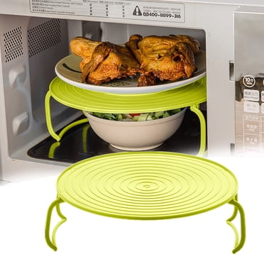 JMYHOAM Kitchen Gadgets Multifunctional Microwave Heating Layered Steam Rack Tray Rack Double insulated Tray Rack Pan Mat Home and Kitchen on Clearance